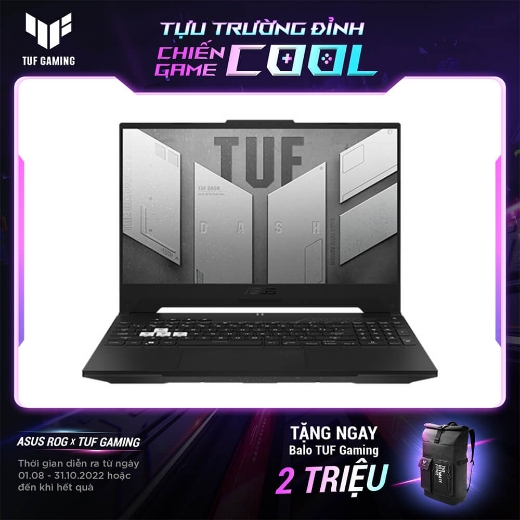 Laptop Asus TUF Gaming FX517ZC HN077W (I5 12450H/ 8GB/ 512GB SSD/ 15.6FHD-144Hz/ RTX3050 4GB/ Win11/ Black/ RGB_KB)
