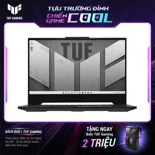 Laptop Asus TUF Gaming FX517ZE-HN045W (I5 12450H/ 8GB/ 512GB SSD/ 15.6FHD-144Hz/ RTX3050 Ti 4GB/ Win11/ Black/ RGB_KB)