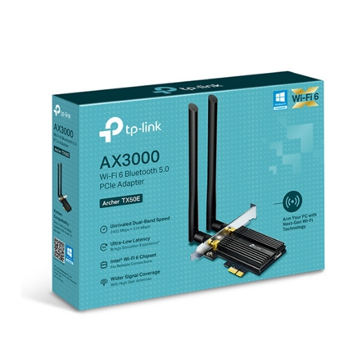 Cạc mạng Wifi 6 PCI TP-Link Archer TX50E AX3000Mbps